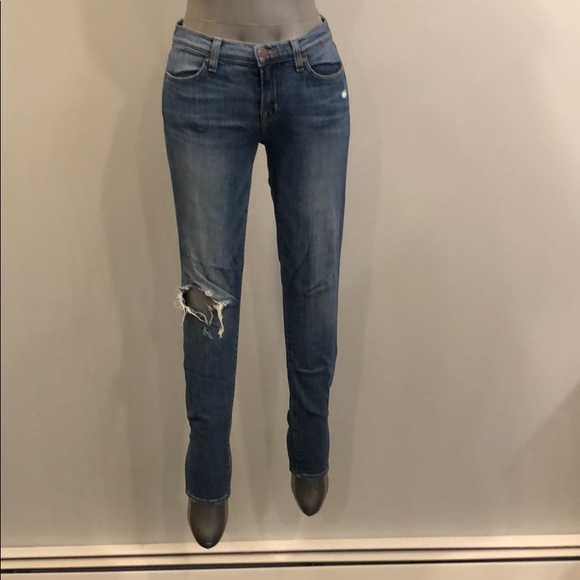 J Brand Super Skinny Intended Ripped Knee Jeans - Picture 1 of 8